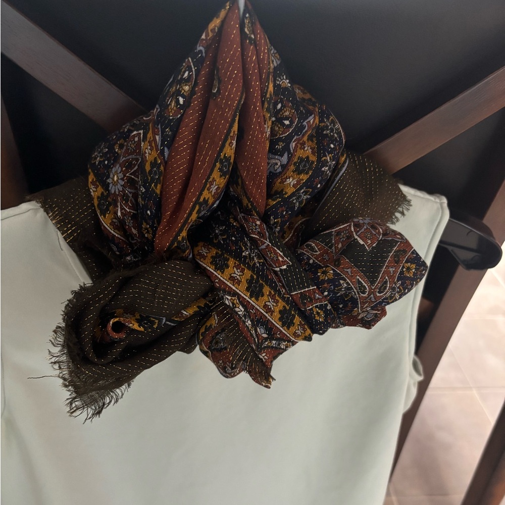 Specially House , Wool Multicolor Patterned Scarf - image 4